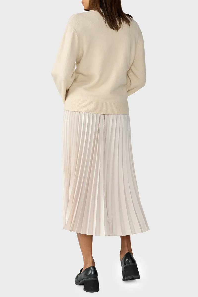 Sanctuary Everyday Pleated Satin Skirt