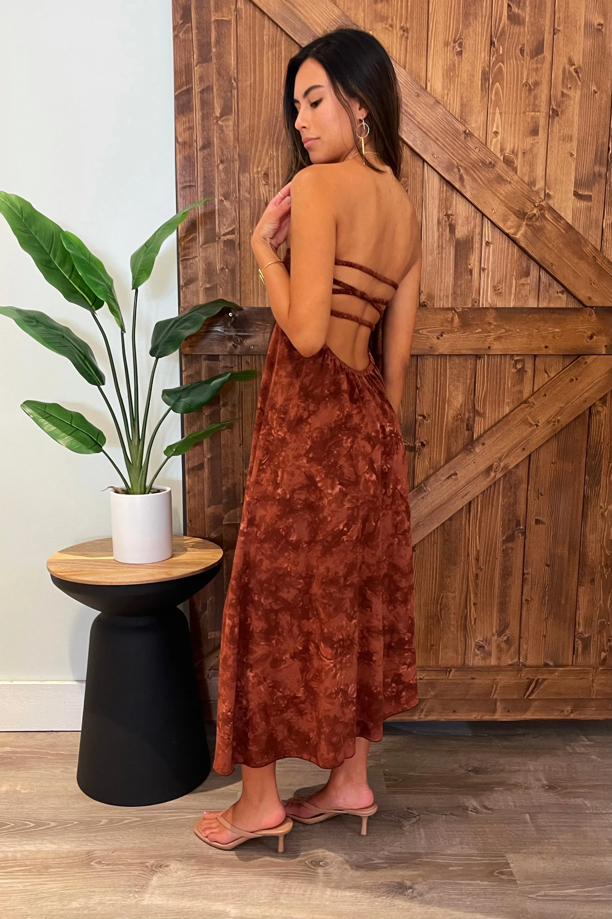 Shayla Dress / Burnt Clay