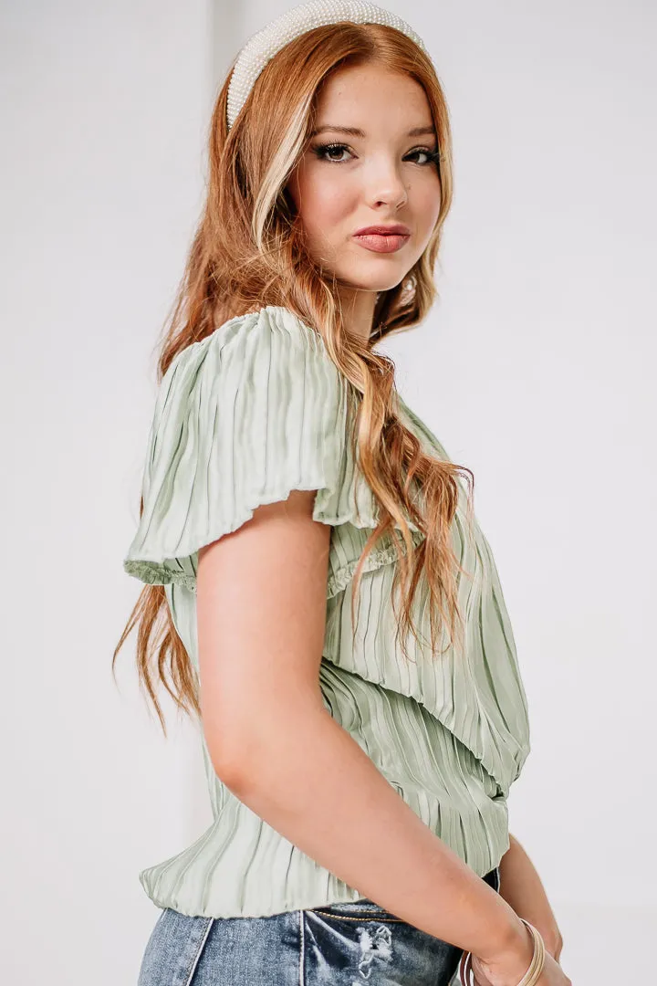 Sunny Days Ahead Silky Top | Green