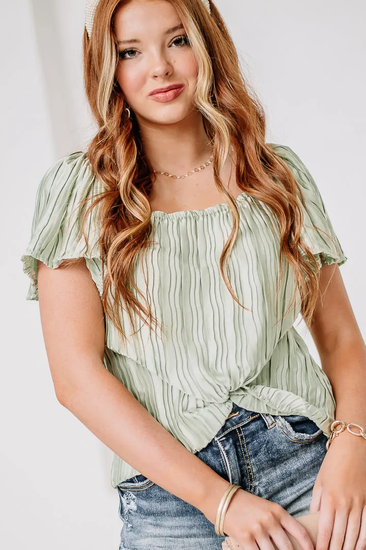 Sunny Days Ahead Silky Top | Green