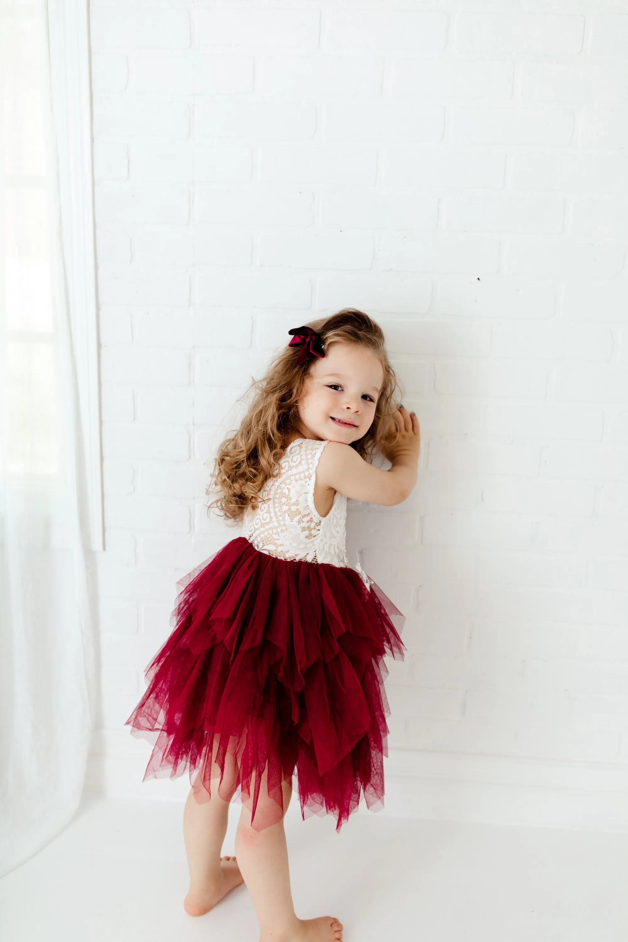 The Alanna Dress - Burgundy