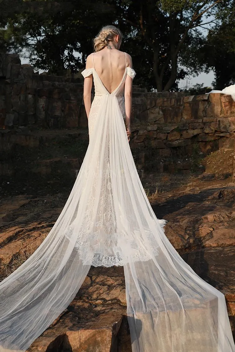 The Kalista Bohemian Off Shoulder Gown