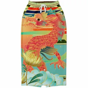 The Koi Dragon Pocket Maxi Skirt