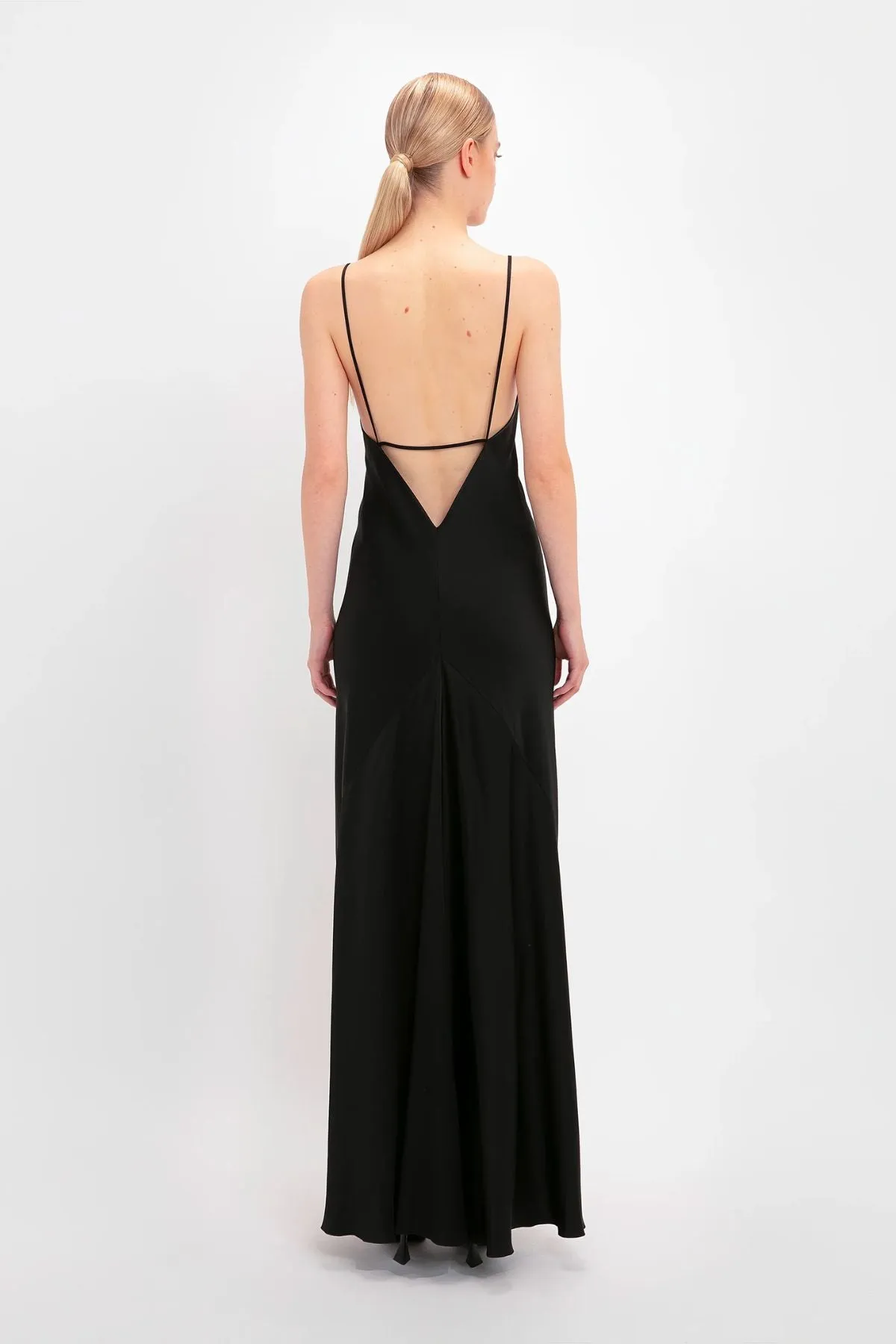 Victoria Beckham Floor Length Cami Dress - Black