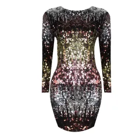 Women's Sexy Sequin Bodycon Club Evening Mini Dress